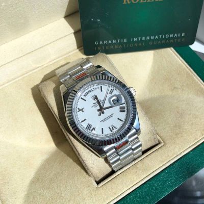 ROLEX Day-date 904L Steel 8205 Movement 41MM White Rolex Presidential Replica Watch